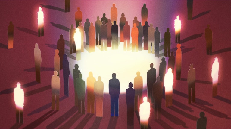 Artwork by Ibrahim Rayintakath for Noema Magazine.