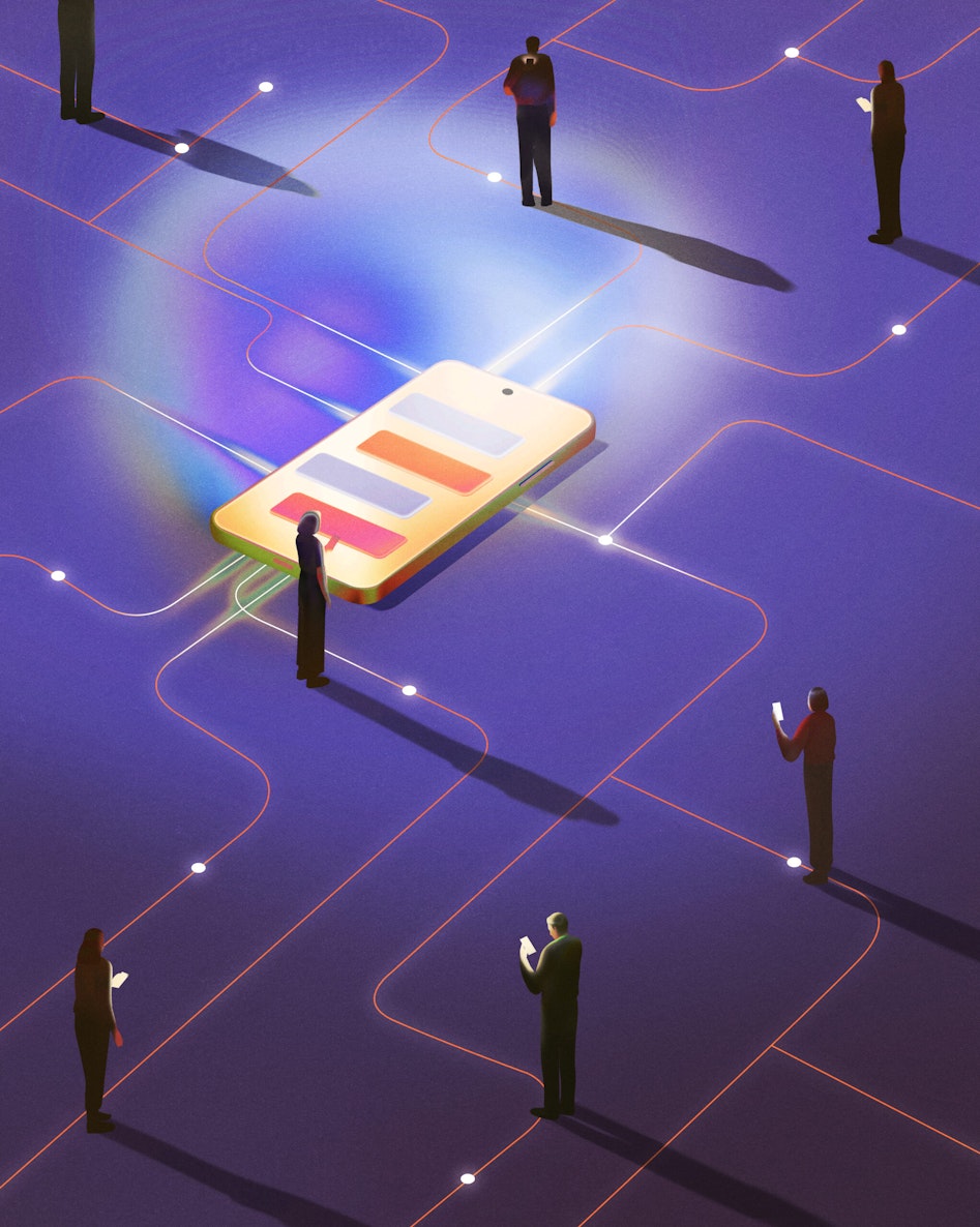 Illustration by Ibrahim Rayintakath for Noema Magazine.