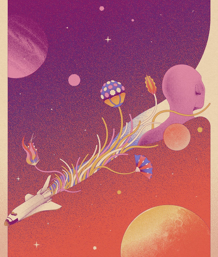 Illustration by Satwika Kresna for Noema Magazine.